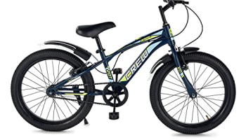 Lifelong Llbc2002 Crew 20T Cycle (Blue) I Ideal For: Kids (5-8 Years) I Frame Size: 12″ | Ideal Height : 3 Ft 10 Inch+ I Unisex Cycle| 85% Assembled (Easy Self-Assembly)
