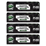 Dabur Herb’L Activated Charcoal And Mint (Black Gel) 480G (120G*4) | Whitening Toothpaste, Fluoride Free | Fights Plaque & Extrinsic Stains