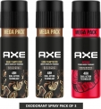 Axe Dark Temptation And Intense Deodorant Spray  –  For Men(645 Ml, Pack Of 3)