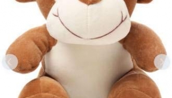 Babique Monkey Sitting Plush Soft Toy Cute Kids Animal Home Decor Boys/Girls (28 Cm)