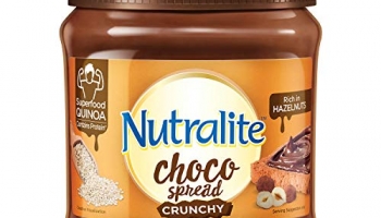 Nutralite Choco Spread Crunchy Quinoa| Hazelnut Spread|Uses Premium Chocolate| 275G