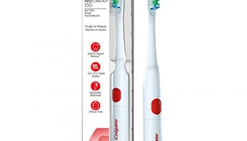 Colgate Proclinical 150 Battery Powered Toothbrush, Electric Toothbrush With Soft Bristles And Strong Strokes, 5X Plaque Removal Vs Manual Toothbrush (With Replaceable Brush Head, Batteries Included)