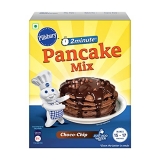 Pillsbury Pancake Mix | Choco-Chip Flavour | 2-Minute Pancakes | Eggless | Can Be Used For Making Waffles & Crepes, 400G