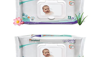 Himalaya Gentle Baby Wipes – 72 Pieces (Pack Of 2)