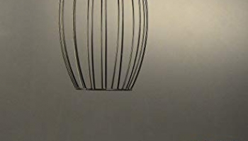 Tu Casa Hg-25 Metal Wire Pendent Light Iron Holder Type E-27 Size 12X8X32″-(Bulb Not Included)