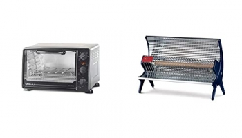 Bajaj 2200 Tmss 22-Litre Otg (Silver) & Bajaj Flashy 1000 Watts Radiant Room Heater (Steel)