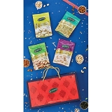 Happilo Dry Fruit Celebrations Gift Box Iris – California Almonds, Premium Cashews, Raisins & Salted Pista, Mixed Nut, 80 G + 80 G + 150 G + 80 G