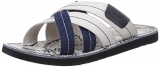 Red Tape Men’S White Leather Slippers – 9 Uk/India (43 Eu) (Rss1855)