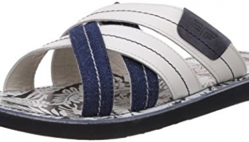 Red Tape Men’S White Leather Slippers – 9 Uk/India (43 Eu) (Rss1855)