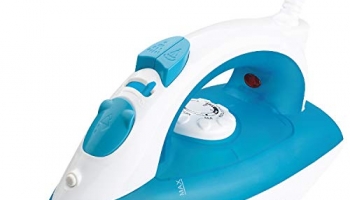 Havells Fabio 1250 W Steam Iron With Teflon Coated Sole Plate, Vertical & Horizontal Ironing & 2 Years Warranty. (Blue)
