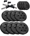 Aurion Fitness Pvc Dumbell Set Combo Home Gym (Black) (26)