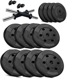 Aurion Fitness Pvc Dumbell Set Combo Home Gym (Black) (26)