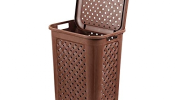 Cello Classic Plastic Laundry Bag/Basket, 30 Litres, Brown