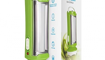 Syska T0790La Tuo Portable Rechargeable Led Lamp Cum Torch With Upto 4Hrs Backup (Green-White)