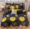 Pridhi Glace Cotton Double Bedsheet With Two Pillow Covers For Kids (Multicolour, 90 X 100 Inch)
