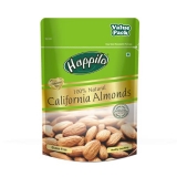 Happilo 100% Natural Premium California Almonds 1Kg Value Pack Pouch | Premium Badam Giri | High In Fiber & Boost Immunity | Real Nuts | Whole Natural Badam