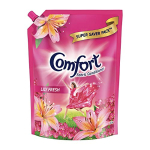 Comfort After Wash Fabric Conditioner Refill Pouch, Super Saver Pack Lily Fresh Variant For All Day Freshness And Lasting Fragrance. 2 L