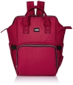 Amazon Brand – Solimo Diaper Backpack, Red