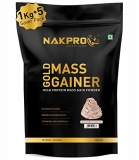 Nakpro Gold Mass Gainer | High Protein & High Calorie | 21G Protein, 68G Carbs | Added Vitamins, Minerals & Creatine | Easy Mixing, Easy Digesting Mass Gainer Powder For Men & Women | 5 Kgs (1 Kg*5 Nos) Cream Chocolate Flavour (50 Servings)