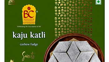 Bhikharam Chandamal – Indian Sweets – Kaju Katli Foil -125G (125G Pack Of 1)