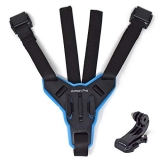 Action Pro (Made In India) Helmet Chin Mount, Motorcycle Helmet Strap Compatible With Gopro Hero 9 8 7 6 5 4 3+ 3 Sjcam (Blue)