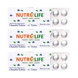 Nutrolife Multivitamin/Multi Minerals Chewable Tablets 10 Pcs Per Strips Pack Of 3 Strips (30 Tablets) Blueberry+Mint Flavour