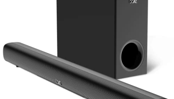 Boat Aavante Bar Mystiq Soundbar With 100W Rms Signature Sound, 2.1 Ch,Multi-Connectivity Modes,Bt V5.3,Wired Subwoofer,Eq Modes,Bass & Treble Control & Remote Control(Pitch Black)