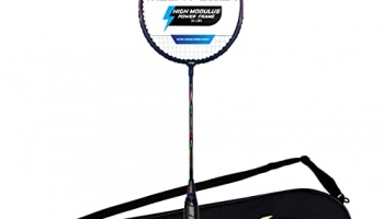 Li-Ning Mega Power 8 – (Strung ) Aluminum Badminton Racket (Navy / Pink)