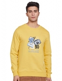 Diverse Men’S Printed Regular Fit Round Neck Full Sleeve Sweatshirt (Dcmssf02Rc19L38-4275H_Mustard_M)