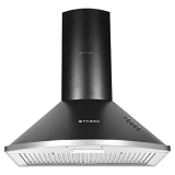 Faber 60 Cm 1000 M³/Hr Pyramid Kitchen Chimney || Lifetime Warranty On Motor|| Motor- 240 Watt (Hood Class Pro Pb Bk Ltw 60, Baffle Filters,Black)