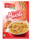 Kwality Crunchy Muesli, Almonds Raisins And Honey – Goodness Of Multigrain, High In Fibre, Source Of Vitamin, Iron And Protein 400G [Pack Of 1]