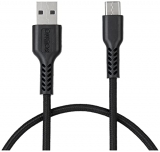 Amazon Brand – Solimo Unbreakable 3A Fast Charging Tough Braided Type C Usb Data Cable – 1.5 Meter