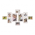 Amazon Brand – Solimo Collage Photo Frames, Set Of 10,Wall Hanging (4 Pcs – 13.0Cm X18.0Cm, 4 Pcs – 15.5Cm.X 20.5Cm , 2 Pcs – 18.0 Cm X 28.0Cm)