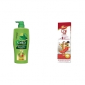 Dabur Vatika Health Shampoo – Power Of 7 Natural Ingredients – 640 Ml & Dabur Lal Tail 500Ml – Ayurvedic Baby Oil 500 Ml