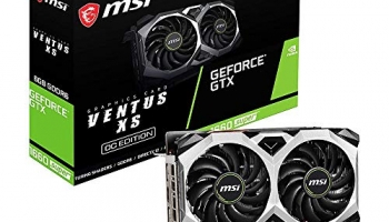 Msi Gaming Geforce Gtx 1660 Super 192-Bit Hdmi/Dp 6Gb Gdrr6 Hdcp Support Directx 12 Dual Fan Vr Ready Oc Graphics Card (Gtx 1660 Super Ventus Xs Oc)