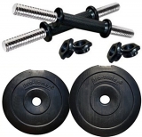Protoner 20Kg Adjustable Dumbbells With Gloves And Hand Gripper