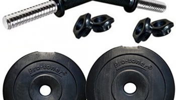 Protoner 20Kg Adjustable Dumbbells With Gloves And Hand Gripper