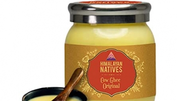 Himalayan Natives 100% Natural Cow Ghee 1 Liter | Desi Ghee | Cow Ghee Original | Pure Cow Ghee | Pure Cow Ghee For Better Immunity And Aid Hearth Health | Quality Desi Ghee 1000Ml