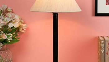 Ntu-126 Off White Cotton Shade Table Lamp With Metal Base By Tu Casa Holder Type E-27 (Bulb Not Included)