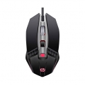 Hp M270 Backlit Usb Wired Gaming Mouse With 6 Buttons, 4-Speed Customizable 2400 Dpi, Ergonomic Design, Breathing Led Lighting, Metal Scroll Wheel, Lightweighted / 3 Years Warranty (7Zz87Aa), Black