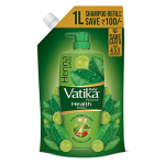 Dabur Vatika Health Shampoo With Henna & Amla For Problem Free Hair – 1L Pouch