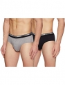 Amazon Brand – Symbol Men’S Solid Cotton Briefs (Combo Pack Of 2) (Symbrfpo2-036_Multicolor 4_Small)
