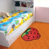 Status Nylon Digital Printed Kids Door Runner Mats House Carpet For Playing Activity In Home (Kids Mat- Strawberry- (57X 57Cm))