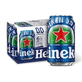 Heineken 0.0 % Non Alcoholic Lager Beer Zero Dot Zero Can – 6 Pack, 6 X 330 Ml