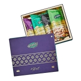 Happilo Dry Fruit Celebrations Gift Box Snowdrop 700G (California Almonds 150G, Premium Cashews 150G, Premium Raisins 250G & Healthy Nutmix 150G )