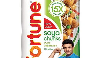 Fortune Soya Chunks, 15X More Protein Than Milk, 1Kg/1Kg+100G (Item Weight May Vary)