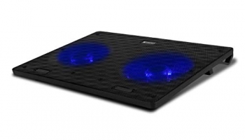 Zebronics, Zeb-Nc3300 Usb Powered Laptop Cooling Pad With Dual Fan, Dual Usb Port And Blue Led Lights