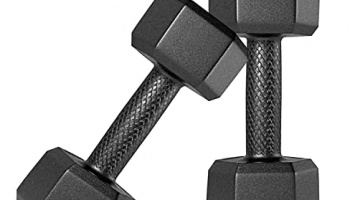 Spanco Pvc (Round Shape) Dumbbells (1 Kg. X 2 = 2 Kg) Pack Of 2 For Home Gym Equipment Fitness Barbell|Gym Exercise|Home Workout | Fitness Kit|Dumbbells Weights For Whole Body Workout