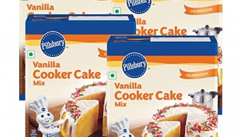 Pillsbury Cooker Cake Mix, Vanilla, 159 Gm X Pack Of 4, 636 Gm