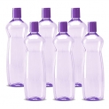 Milton Pacific 1000 Pet Water Bottles, 1 Litre Each, Set Of 6, Purple | Bpa Free | Leak Proof | Office Bottle | Gym Bottle | Home | Kitchen | Travel Bottle | Hiking | Treking Bottle | Reusable Bottle